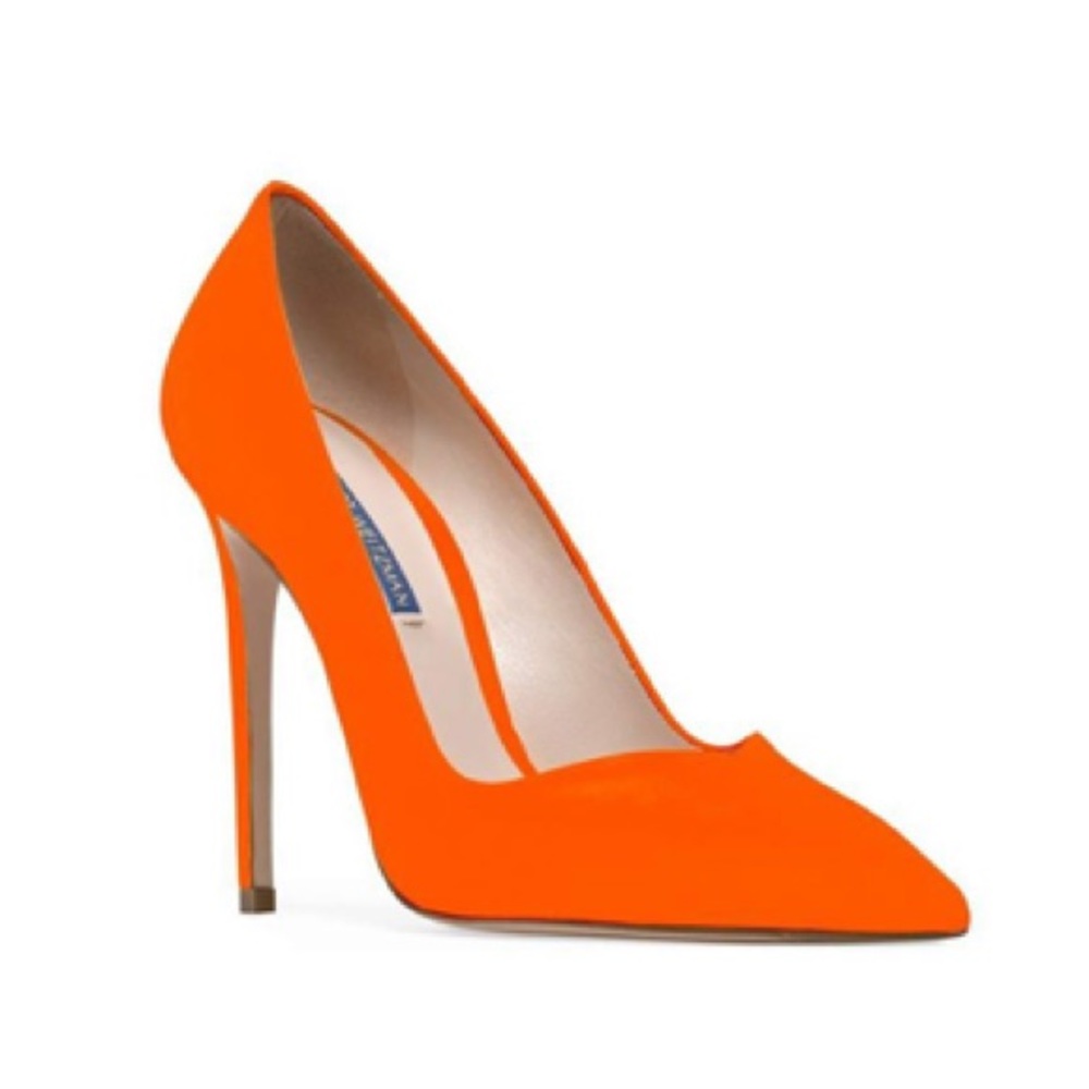 Stuart Weitzman Orange Heels